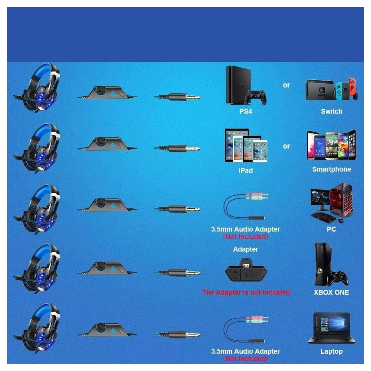 Audífonos gaming G9000