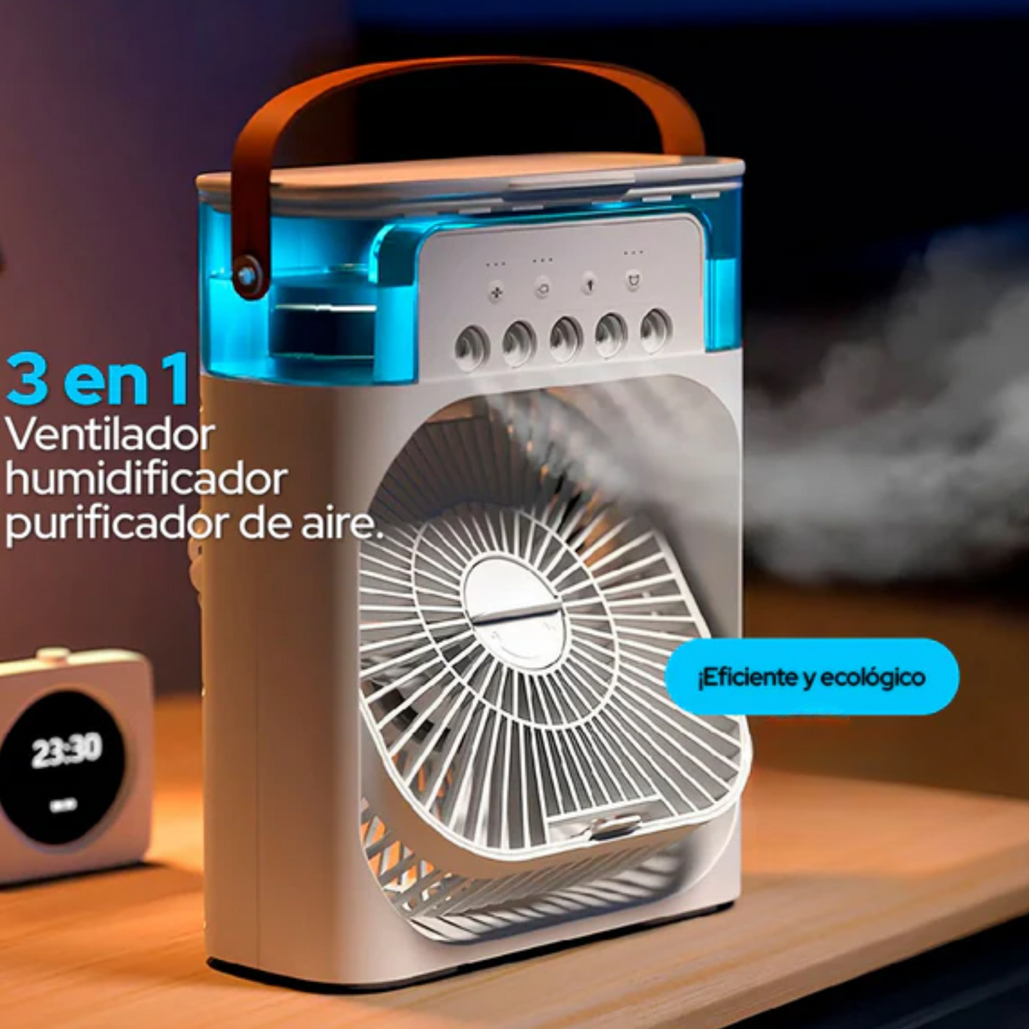 Ventilador humidificador 3 en 1