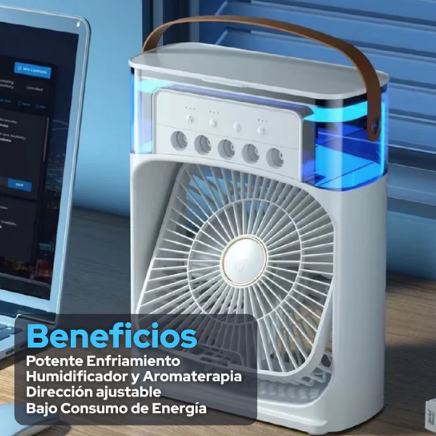 Ventilador humidificador 3 en 1